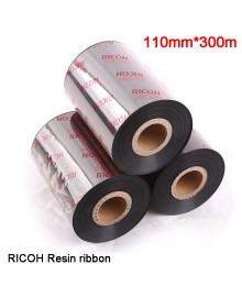 Риббон 110мм x 300м, D1" , D 0,5" (красящая термотрансферная лента). Смола, Ricoh B110CR (Japan)